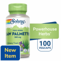 Solaray® Saw Palmetto Berries Capsules 580mg Perspective: Main