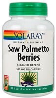 Solaray Saw Palmetto Berries Capsules 580mg Perspective: front