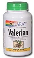 Solaray Valerian Root Capsules Perspective: front