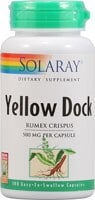 Solaray Yellow Dock Capsules 500mg Perspective: front