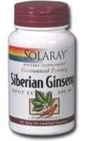 Solaray Siberian Ginseng Root Extract Capsules 200 mg Perspective: front