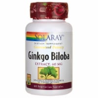 Solaray Ginkgo Biloba Leaf Extract Veg Caps 60 mg