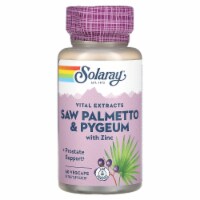 Solaray Vital Extracts Saw Palmetto & Pygeum with Zinc - 60 VegCaps Perspective: Main