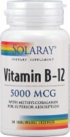 Solaray Vitamin B-12 Lozenges 5000mcg 30 Count Perspective: Main