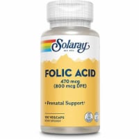 Solaray Folic Acid 470 mcg 100 Veg Caps