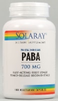Solaray PABA Two-Stage Timed-Release Capsules 700mg