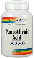 Solaray Pantothenic Acid Capsules 500 mg Perspective: front