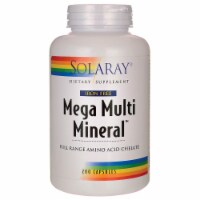 Solaray Mega Multi Mineral Iron Free 200 Caps