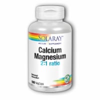 Solaray Calcium & Magnesium 2:1 Ratio 180 Veg Caps Perspective: Main