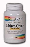 Solaray  Calcium Citrate with Vitamin D-3