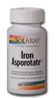 Solaray  Iron Asporotate™ Perspective: front