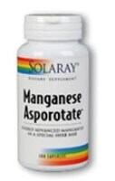 Solaray  Manganese Asporotate™ Perspective: front