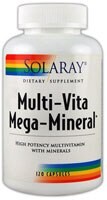Solaray  Multi-Vita Mega-Mineral™ Perspective: front