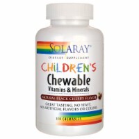 Solaray Children's Natural Black Cherry Vitamin & Mineral Chewables