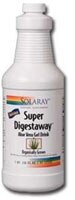 Solaray Super Digestaway Vanilla Aloe Vera Gel Drink Perspective: front