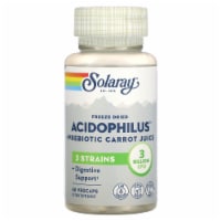 Solaray Vegan Acidophilus Plus Carrot Juice 3 Billion Cfu 60 Veg Caps