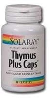 Solaray  Thymus Plus Caps™ Perspective: front