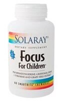 Solaray Focus for Children Grape Chewables Perspective: front