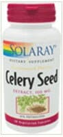 Solaray Celery Seed Extract Capsules 10mg Perspective: front