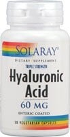 Solaray Triple Strength Hyaluronic Acid Vegetarian Capsules 60 mg Perspective: front