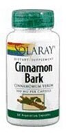 Solaray Cinnamon Bark Vegetarian Capsules 500 mg Perspective: front