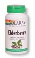 Solaray Elderberry Berries and Flowers Capsules 575 mg Perspective: front
