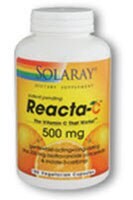 Solaray Reacta-C Vitamin C Capsules 500mg Perspective: front