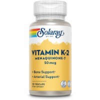 Solaray Vitamin K-2 Menaquinone-7 50 mcg 30 Veg Caps Perspective: Main