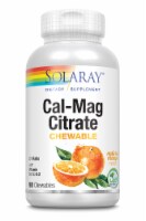Solaray Calcium and Magnesium Citrate Orange Flavor Chewables