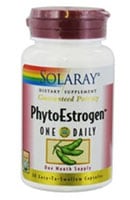 Solaray PhytoEstrogen Capsules Perspective: front