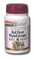 Solaray Red Clover PhytoEstrogen One Daily Capsules Perspective: front