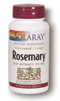 Solaray Rosemary Leaf Extract Capsules Perspective: front