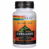 Solaray Ashwagandha 470 mg 60 Veg Caps Perspective: Main