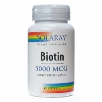 Solaray Biotin Tangy Fruit Flavor Lozenges 5000 mcg Perspective: Main
