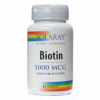 Solaray Biotin Tangy Fruit Flavor Lozenges 5000 mcg Perspective: Main