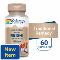 Solaray Mushrooms Organic Reishi Fermented 1,000 mg 60 Veg Caps Perspective: Main