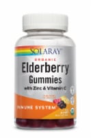 Solaray Elderberry Lemon & Raspberry Flavor Gummies Perspective: Main