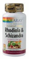 Solaray Rhodiola & Schizandra Extract Vegetarian Capsules 500 mg