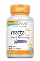 Solaray Reacta-C with Black Elderberry Vegetarian Capsules Perspective: Main