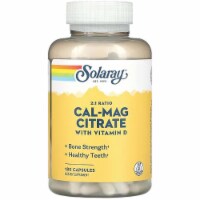 Solaray Cal-Mag Citrate with Vitamin D 180 Caps Perspective: Main