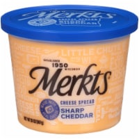 Merkts Sharp Cheddar Spreadable Cheese Cup Perspective: Main