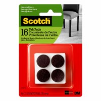 Scotch™ Round Felt Pads - Brown
