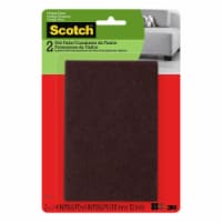 Scotch™ Easy Cult Felt Pads - Brown