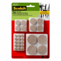 3M Scotch™ Round Felt Multi Pack Pads  - Beige