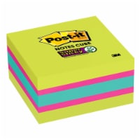 Post-it® Super Sticky Notes Cube - Assorted
