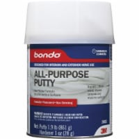 3M Bondo 1 Qt. Blue All-Purpose Masonry, Metal, Plastic and Wood Putty 20052
