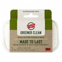 Scotch-Brite® Greener Clean™ Dual Action Scub and Wipe Perspective: Main