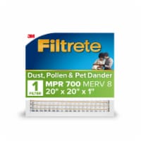 Filtrete™ Electrostatic 700 MPR 20 in x 20 in x 1 in Furnace AC Filter Perspective: Main