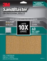 3M SandBlaster 60 Grit Abrasive Sanding Sheet - 4 Pack Perspective: Main