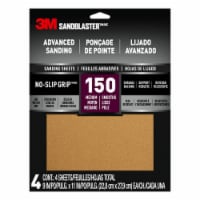 3M SandBlaster 150 Grit Sanding Sheets - 4 Pack Perspective: Main